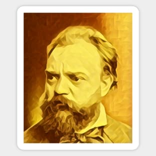 Antonín Dvořák Golden Portrait | Antonín Dvořák Artwork 7 Sticker